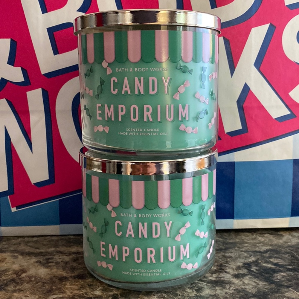 Bath & Body Works Candy Emporium  3-Wick candles